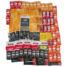 100 Condiment Packets Spice Diablo Mild Hot Fire! Duck Soy Sauce Ketchup Mustard