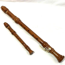 YAMAHA Wood Soprano & Tenor Recorder 2-Set w/Hardcase