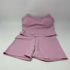 Unbranded Pink Gym Set Cami Shorts, Women s M