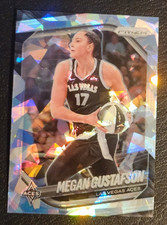 Megan Gustafson Cracked Ice Prizm ( 2025 Panini Prizm WNBA #49 Las Vegas Aces )