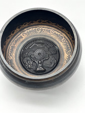 VINTAGE BRONZE HEALING CHAKRA YOGA MEDITATION TIBETAN BUDDHIST SINGING BOWL