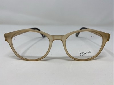 VARI COLLECTION VR6 COL.15 49-19-140 Pale Brown Full Rim Eyeglasses Frame  P19