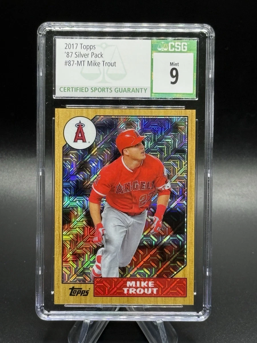 Mike Trout 9 Graded Baseball Sports Trading Cards & Accessories