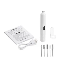 Cordless Nail Polisher 13800RPM w/LED Light 5 Replaceable Heads Dust Shield