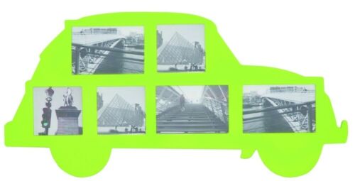 Großer Bilderrahmen - Auto Oldtimer grün - Foto Collage ca 70 x 34 cm - Bild 1 von 1