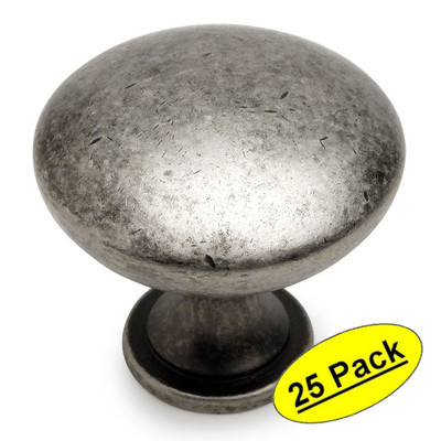 *25 Pack* Cosmas Cabinet Hardware Weathered Nickel Round Knobs #5305WN