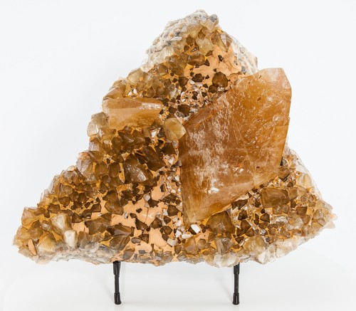 Dogtooth Calcite Crystal Cluster 24.0lbs Stellar Beam Golden Honey Morocco H1492