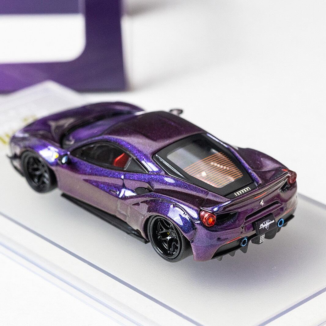 【ご予約品】cheese様 CM Model 1/64 Scale Ferrari 488 LBWK Chameleon Diecast Car Model