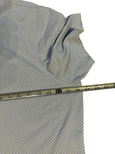 Johnnie-o Linny Print Polo Plum Crazy Purple and White Size XL - Picture 7 of 8