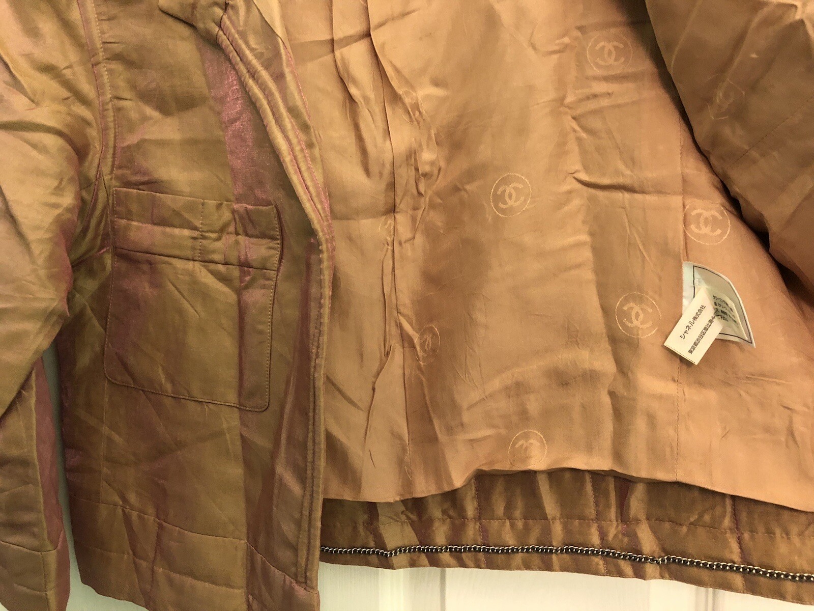 $5,000 CHANEL Twilight Shimmer Silk Jacket. Sz S 36 image 10