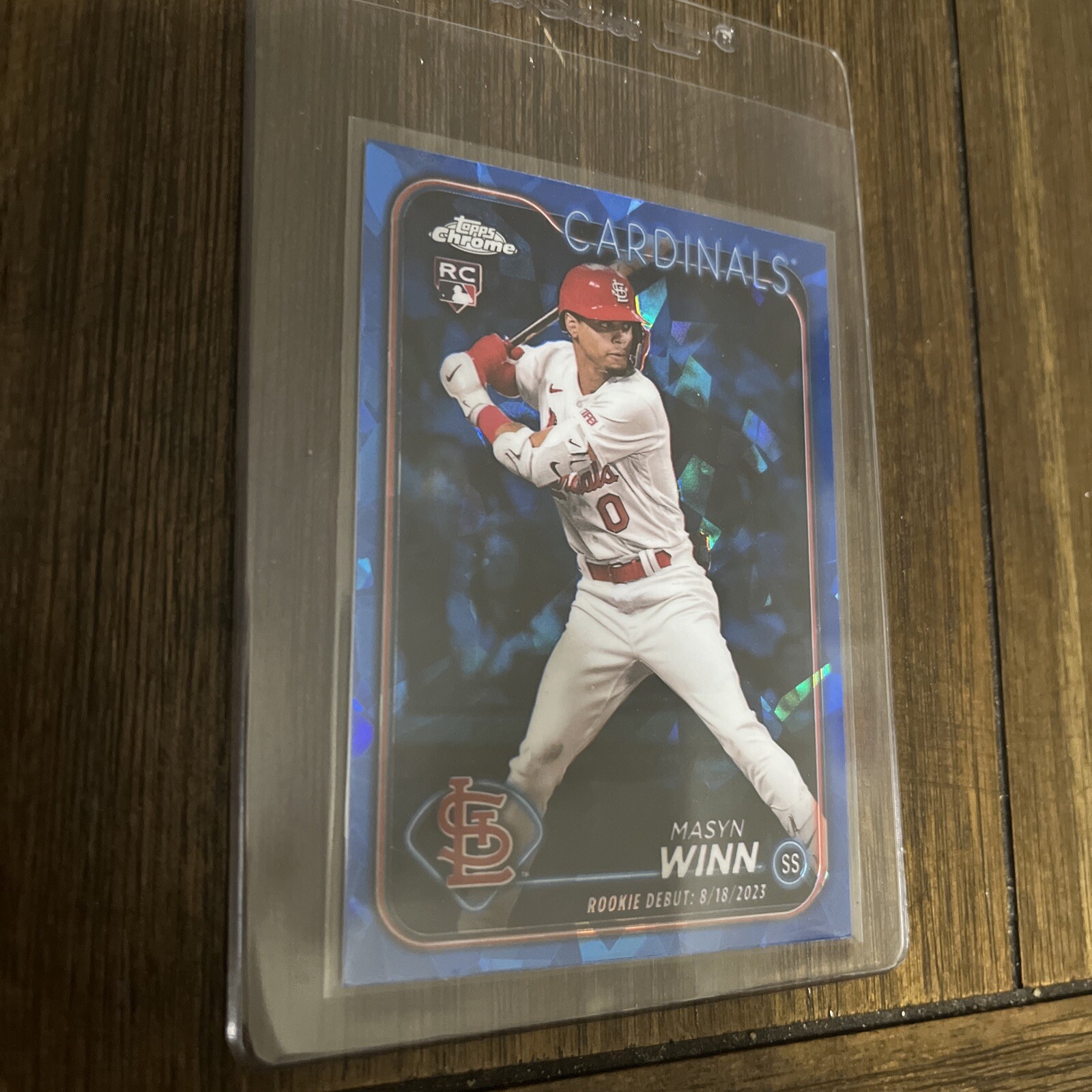 Masyn Winn 2024 Topps Chrome Update RC Sapphire Rookie #USCS272 Cardinals