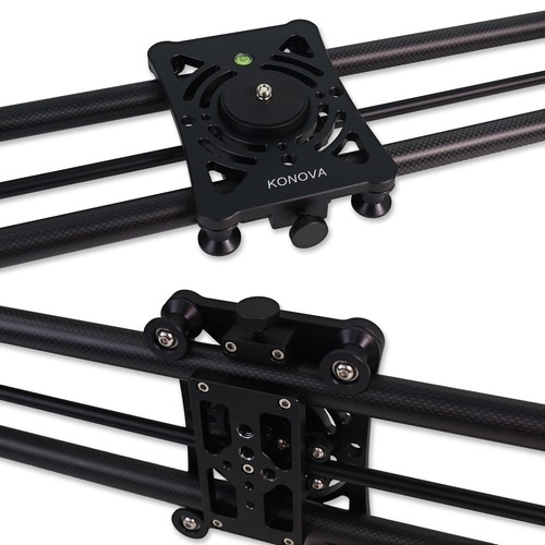 Konova P1 Carbon Camera Slider 80cm(31.5") with Bag Parallax Panorama Stable - Picture 7 of 11