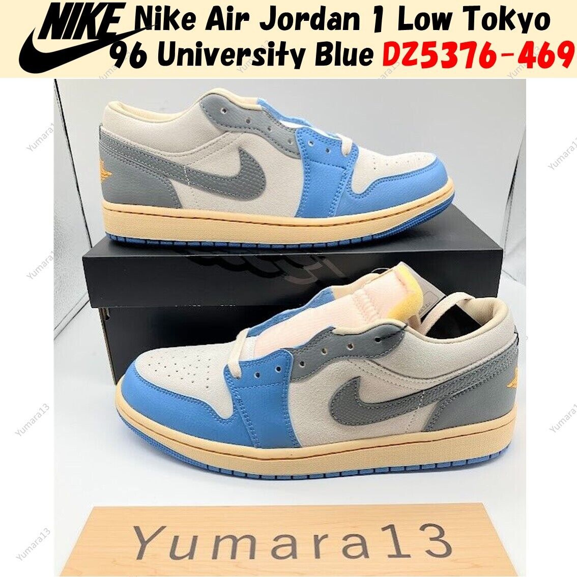 Nike Air Jordan 1 Low Tokyo 96 University Blue DZ5376-469 Size US 4-14  Brand New