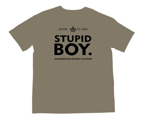 DADS ARMY T-SHIRT platoon home guard ww2 military walmington on sea stupid boy - Picture 12 of 19