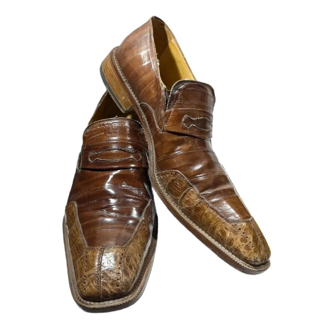 David Eden Genuine Crocodile Brown Shoes Sz 15 EUC | eBay display picture 3