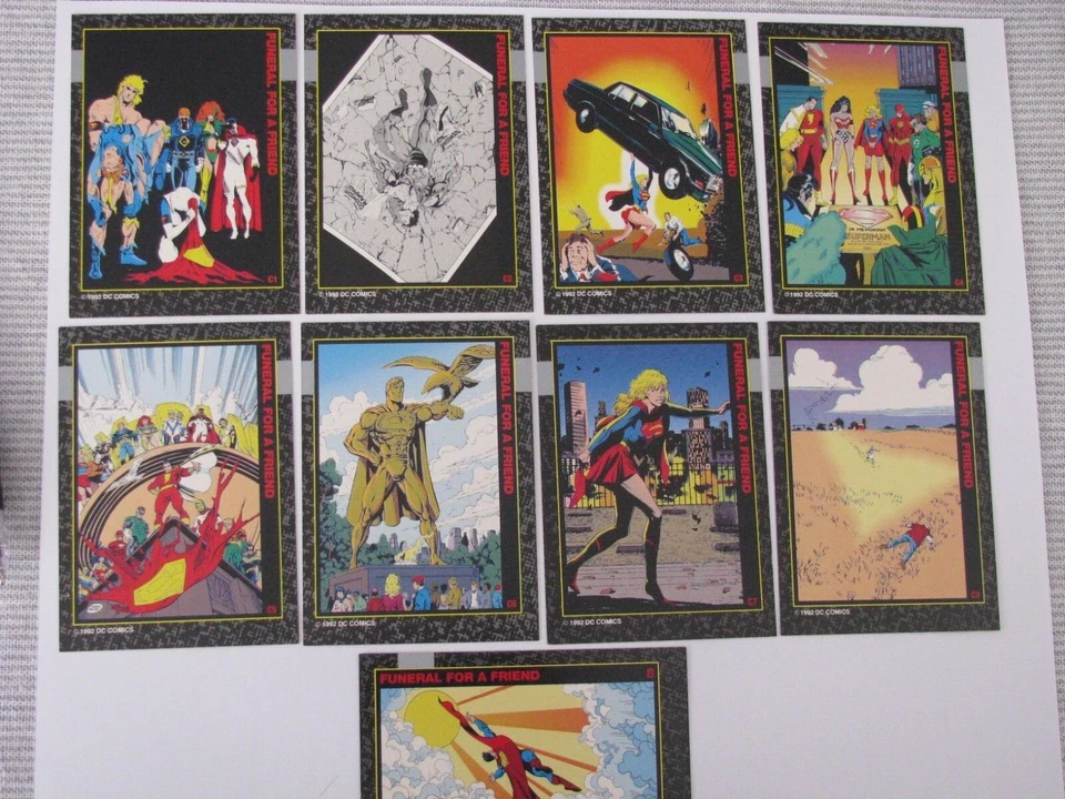 Superman 1992 Sky Box Doomsday The Death  Trading Card Set full 100 Base Set - Image 2 of 3