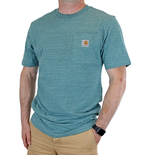 Carhartt Force FR 100234 T-Shirt XL Blue Short Sleeve Pocket Flame