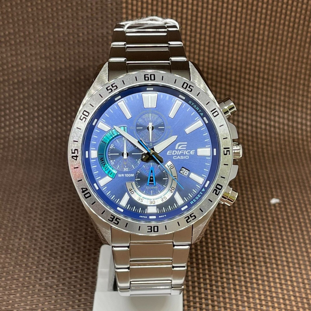 Casio Edifice EFV-620D-2A Blue Analog Chronograph Quartz Oversized