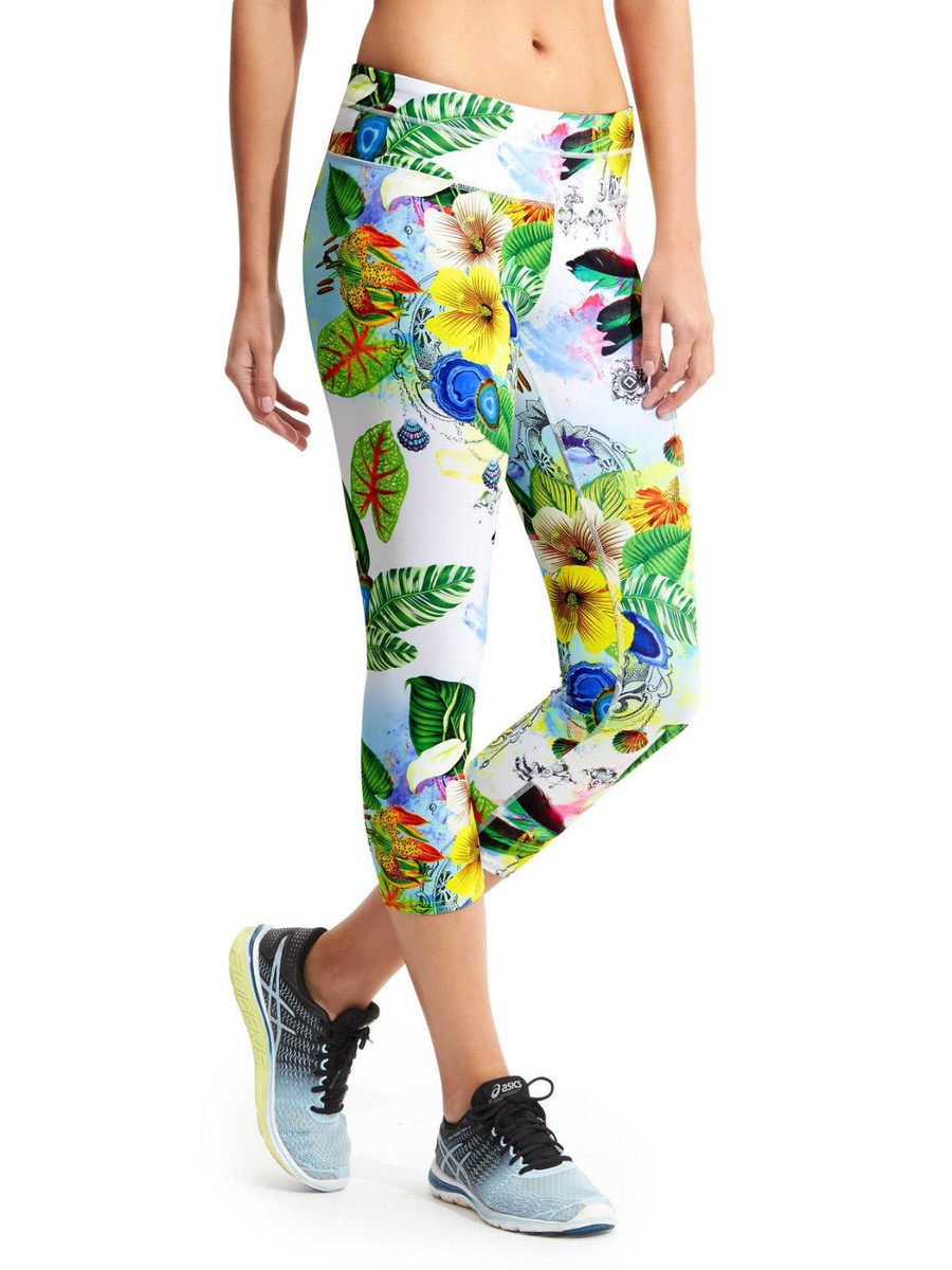 ゼット Athleta NWT Tropical Sonar Capri XXS White #212406 | eBay