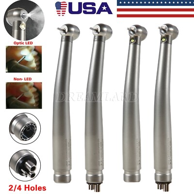 NSK Style Dental (Fiber Optic LED E-generator) High Speed Handpiece 2/4 Holes US