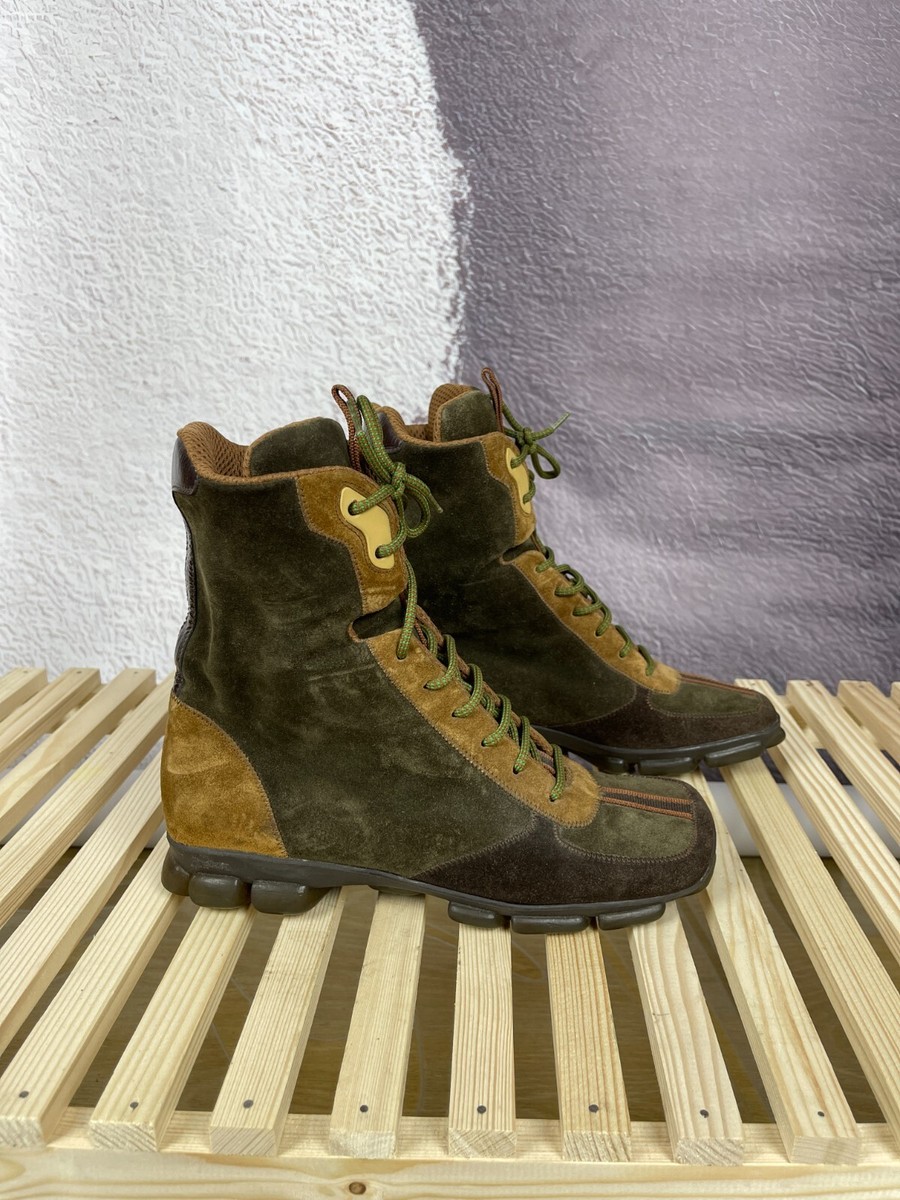 靴 miumiu archive leather shoes Miu Miu Women's' Laced Fumé Leather Shoes in Brown | LN-CC®