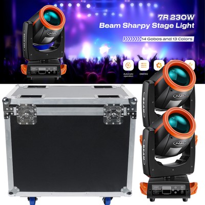 230W LED Moving Head Light RGBW Gobo Beam Stage Spot Light DJ Disco DMX w/ case