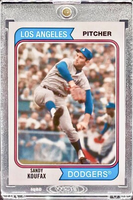 Sandy Koufax RARE TOPPS INVESTMENT CARD SSP DODGERS HALL OF FAME