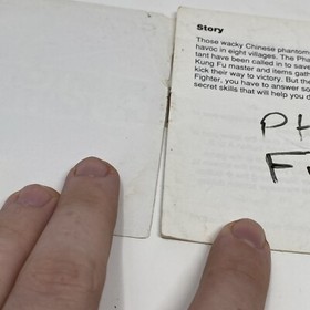 Phantom Fighter NES Nintendo Instruction Manual Booklet Only 