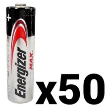 50 FIFTY NEW ENERGIZER MAX AA E91 DOUBLE A ALKALINE EXP 2035
