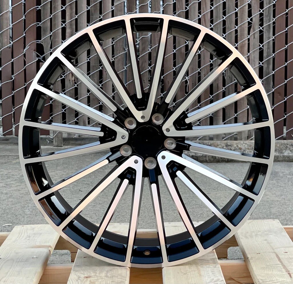 22'' Wheels fit Mercedes S550 CLS Bentley S63 Gloss Black Tires GLC CL63 S580 GL