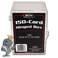 (6 Pack) BCW 150-Card Hinged Plastic Box Holders For Trading Cards/TCG FREE SHIP