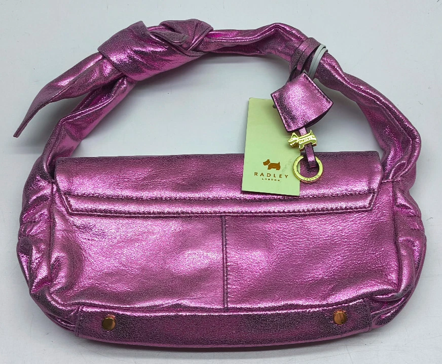Radley London Cranwell Close pink metallic leather shoulder bag NEW - Image 4 of 4