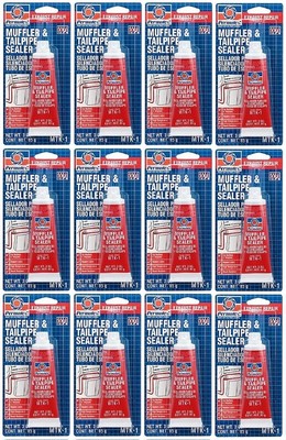 (12) pack Permatex 80335 MTK-1 3 oz Tubes Muffler & Tailpipe Sealer Sealant