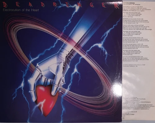 Deadringer - Electrocution Of The Heart 1989 USA Promo Record EX/EX Condition