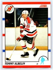 1990 Score Canadian #378 Tommy Albelin  Hockey New Jersey Devils