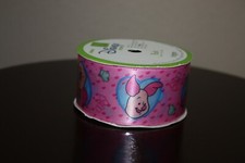Wright's Polyester Ribbon DISNEY "PIGLET" 1 1/2 inches Wide 9 Ft NEW
