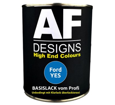 1L Autolack für Ford YES Smith'S French Blue Spritzfertig