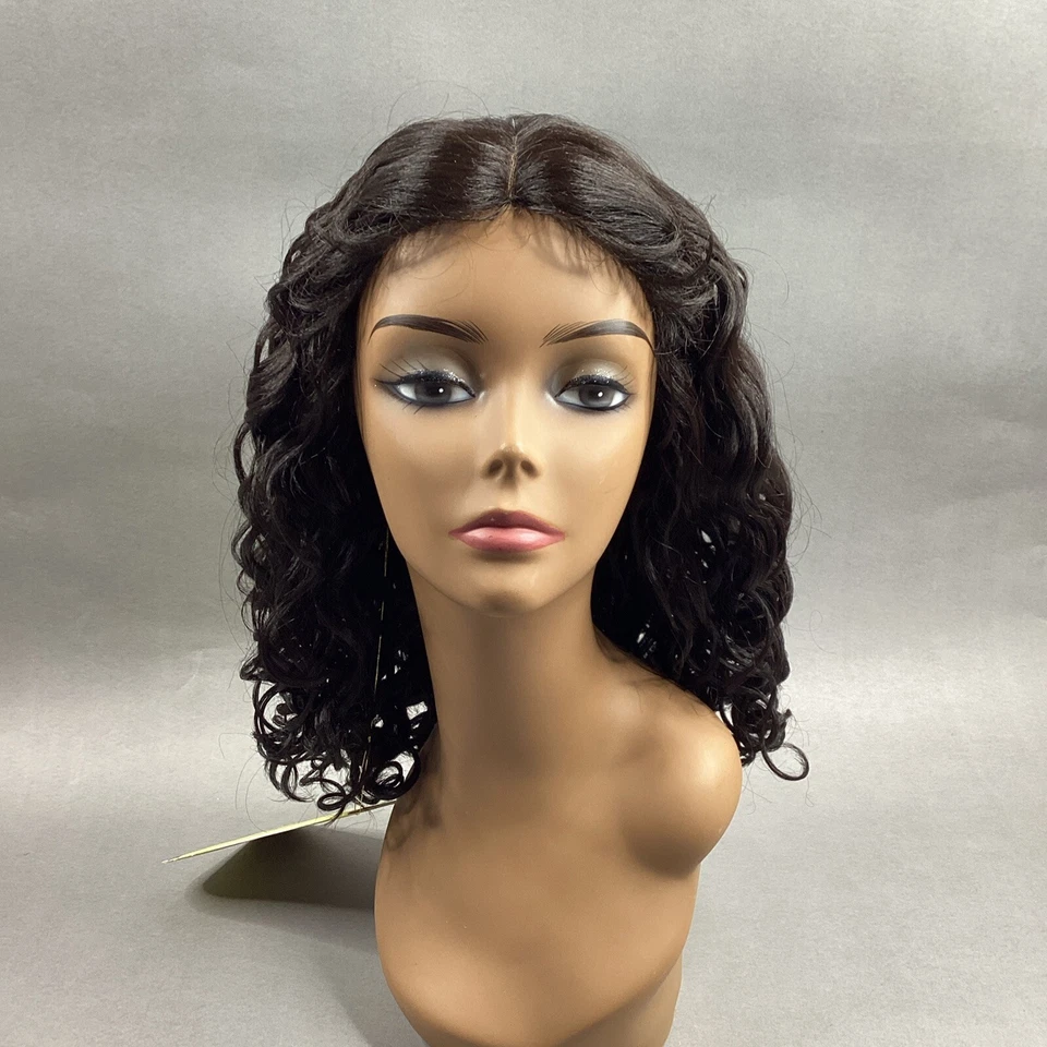Hayden Long Wavy #2 Darkest Brown Premium Synthetic Lace Part Wig - Image 2 of 4