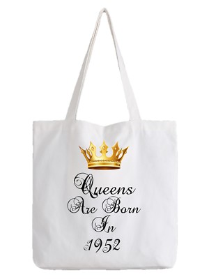 Queens Are Born In 1952 Geburtstag Tragetasche lustiges Geschenk 69th Sixty Nine Shopper