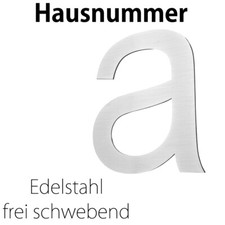 Acier inoxydable Numéro de maison Grand a Brossé 2D Arial V2Aox