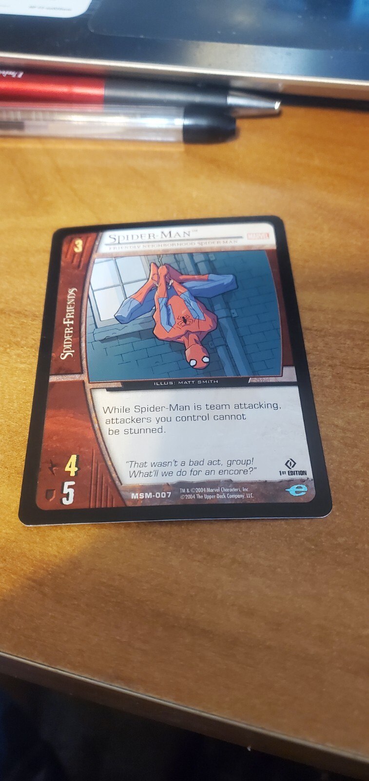 2004 Upper Deck Marvel VS System 1st Edition - MSM007 Spider-Man