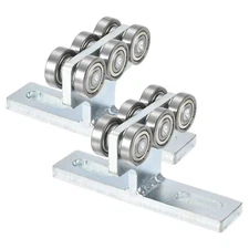 2pcs 6 Wheels Roller Electric Hoist Trolley Beam Trolleys for Strut Channels