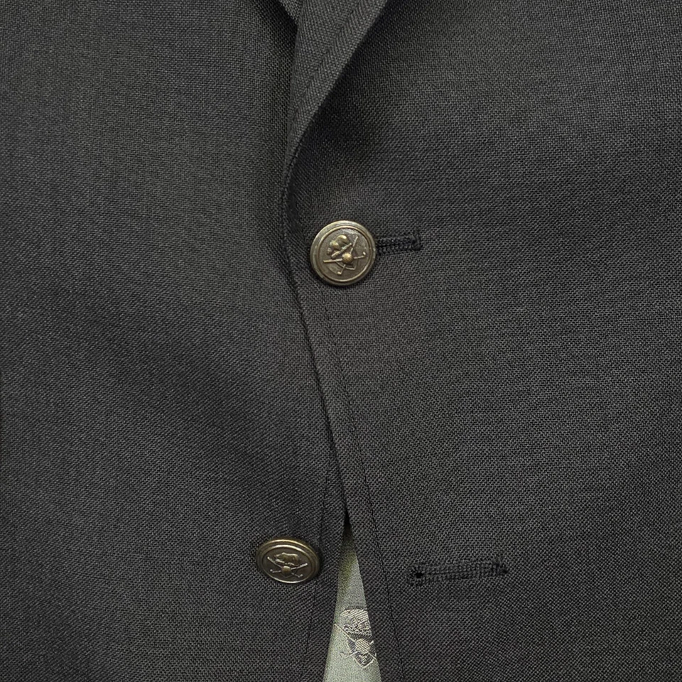 Jack Nicklaus 金熊西装外套男式 42R 灰色羊毛高尔夫 Hart Schaffner Marx — 第 4/4 张图片