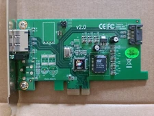 SIIG eSATA II 1049-00G2X eSATA + Internal PCI-E X1 SATA II Controller Card 