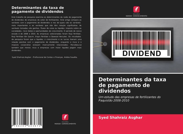 Syed Shahraiz Asghar | Determinantes Da Taxa De Pagamento De Dividendos | Buch-image