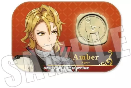 Fire Emblem Engage Badge Pins 13 Amber Square Collectible Character Accessory