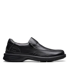 Clarks Mens Gessler Step Black Leather Dress Casual,Casual  Shoes