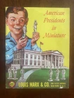 Vintage 1955 Louis Marx & Co. American Presidents in Miniature - Paper Booklet
