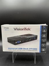 VisionTek VT1000 Dual Display USB 3.0 Docking Station Model New Never Opened