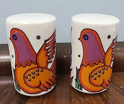VINTAGE VILLEROY & BOCH ACAPULCO Salt & Pepper Shakers W/ Plugs